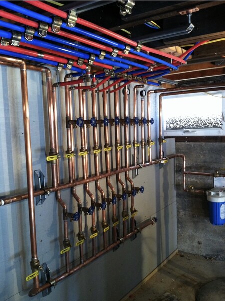 plumbing install by Densmore Oil