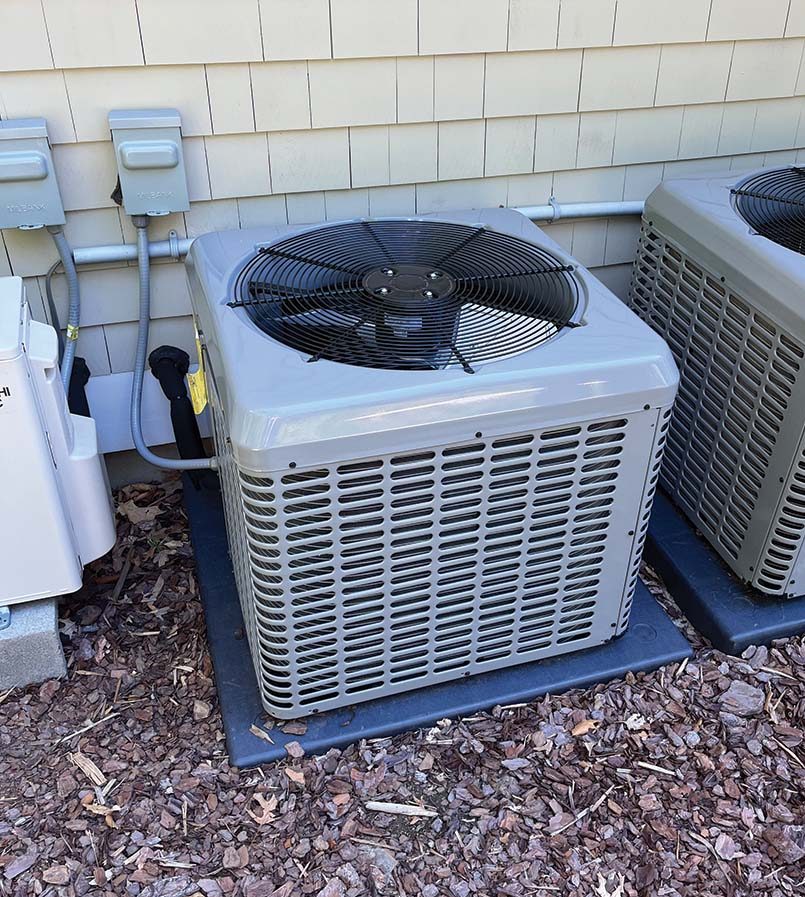 A/C installation by Densmore Oil