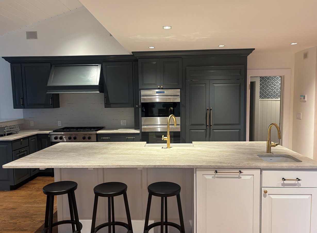 Kitchen with new plumbing install